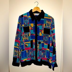 Vintage Alfred Dunner Colorful Blouse
